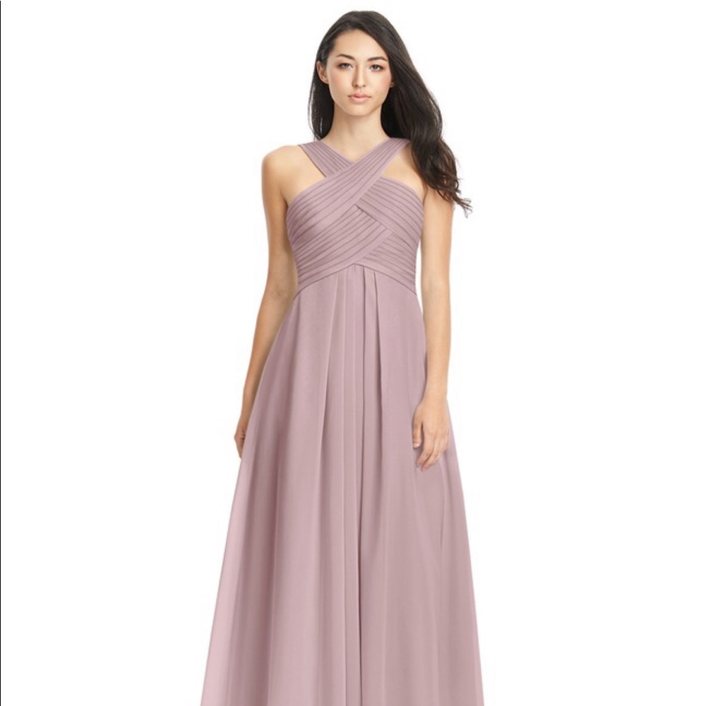 Azazie Kaleigh Vintage Mauve unaltered size 8